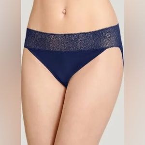 NEW Jockey navy blue Small soft touch lace bikini panties panty new with tags